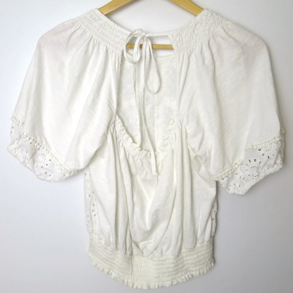 Anthro Porridge Freya Eyelet Lace Top XS - Picture 9 of 11